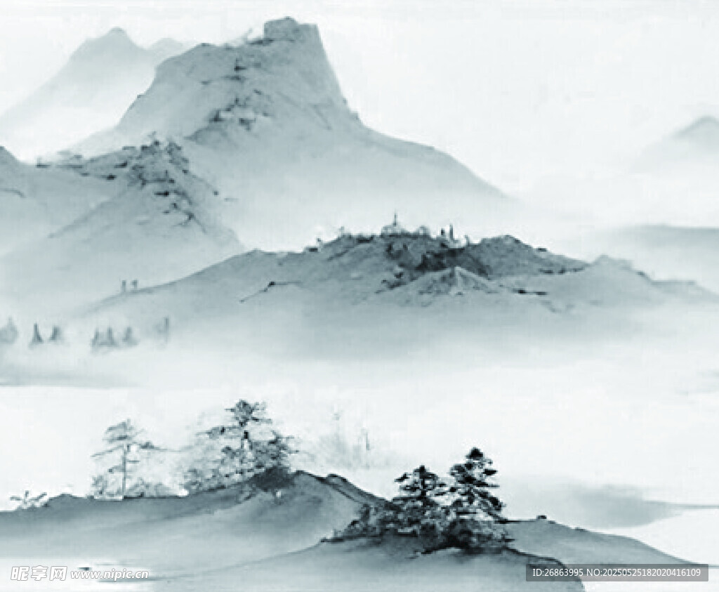 水墨山水意境图