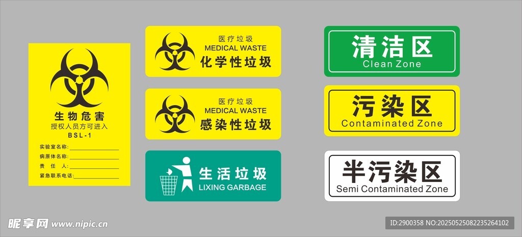 医疗废物标识牌展示