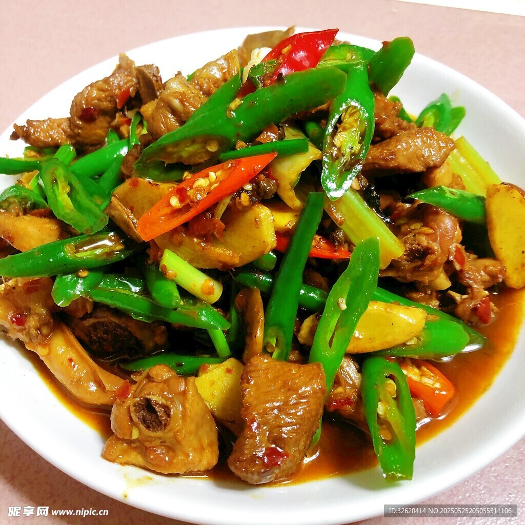 青椒炒鸡肉