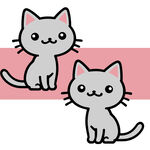可爱猫咪卡通形象