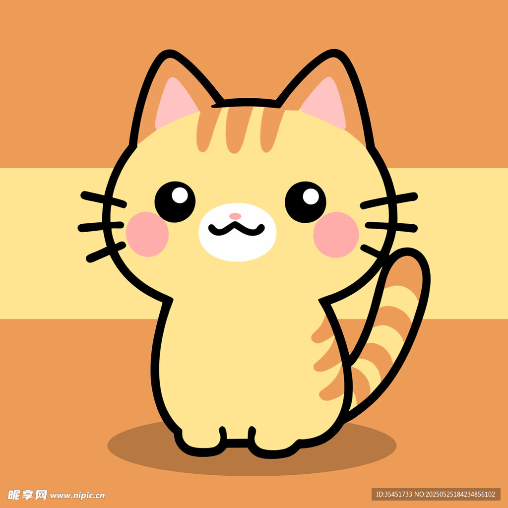 可爱卡通猫咪形象展示