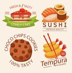 美味日式零食与甜点集合