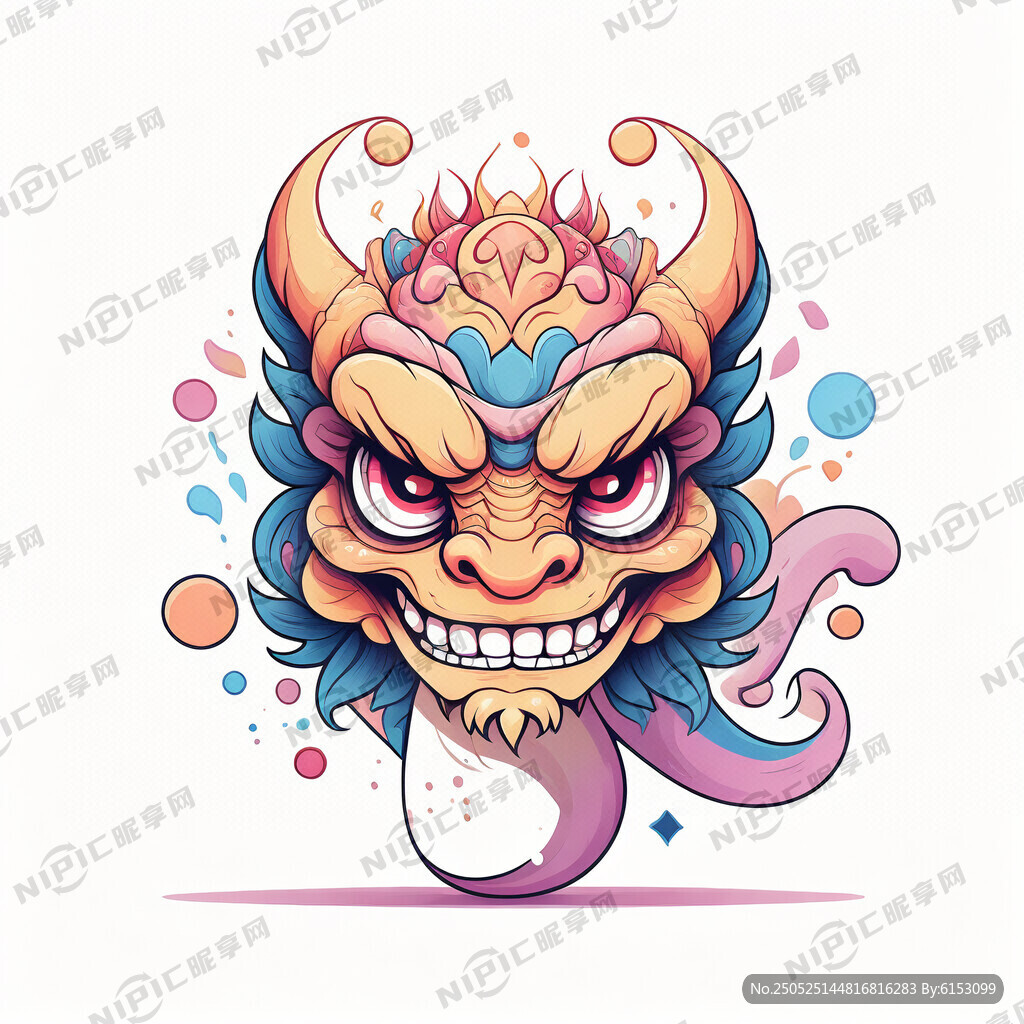 抽象的 卡通的 颜色层次多一些