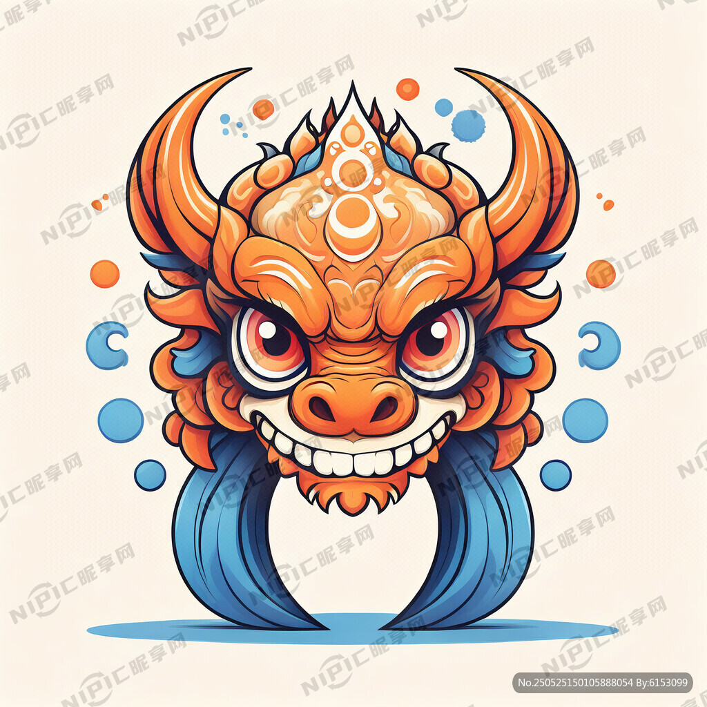 抽象的 卡通的 颜色层次多一些