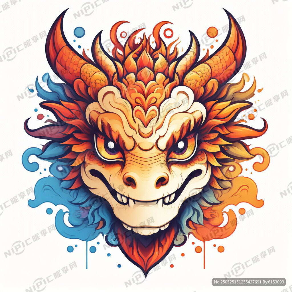 抽象的 卡通的 颜色层次多一些