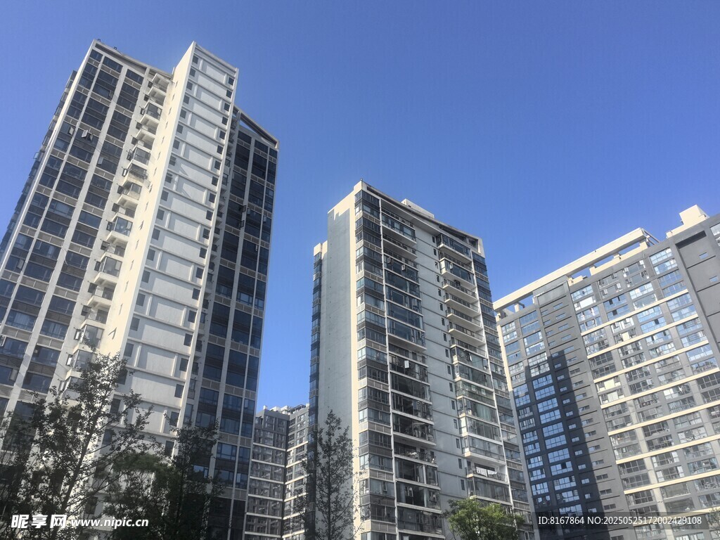 现代高层住宅建筑群