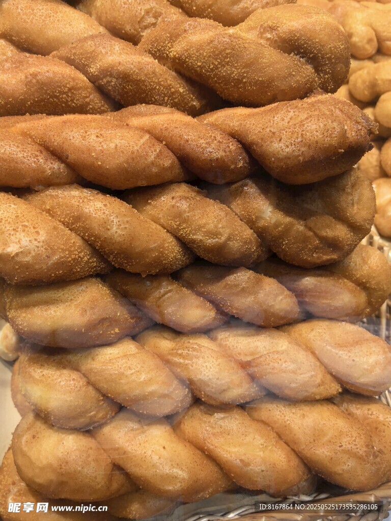 美味麻花堆叠展示