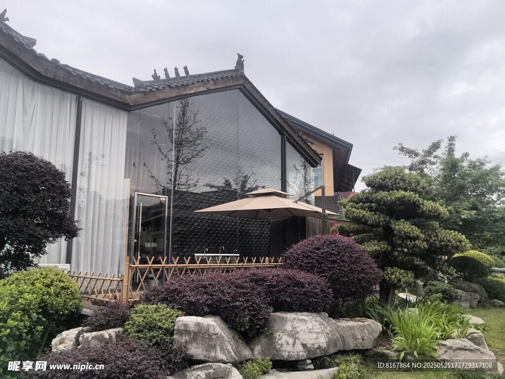 中式庭院景观雅致建筑