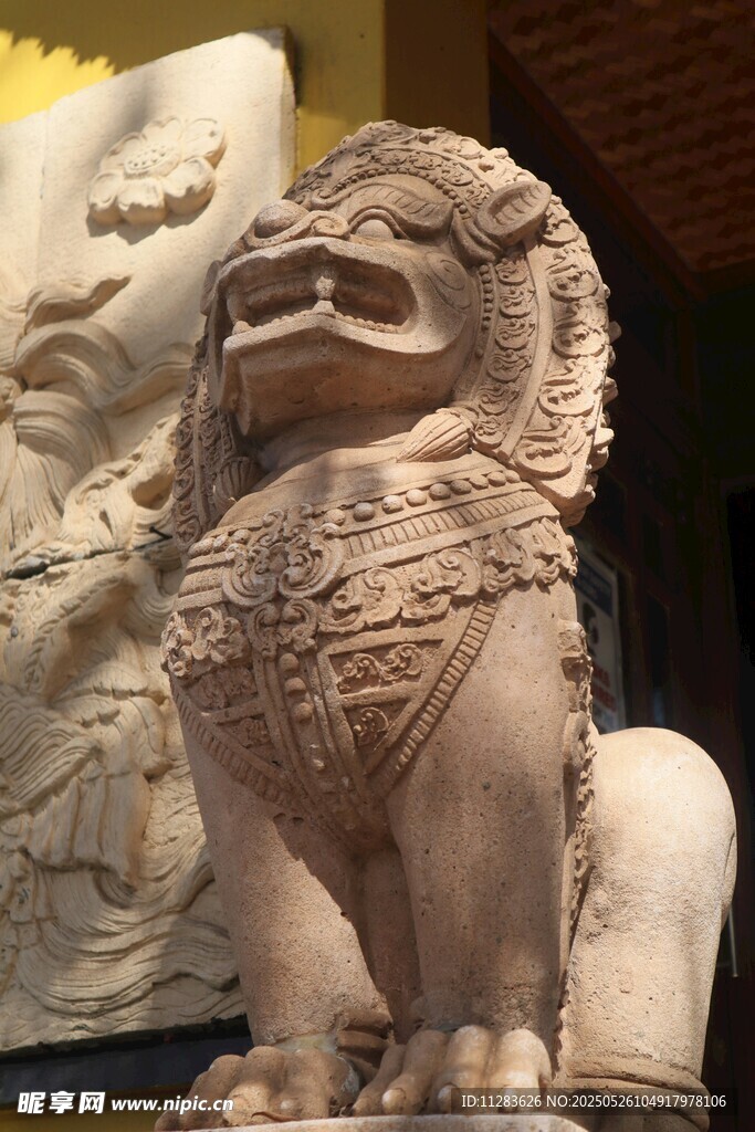 石狮子雕塑展示
