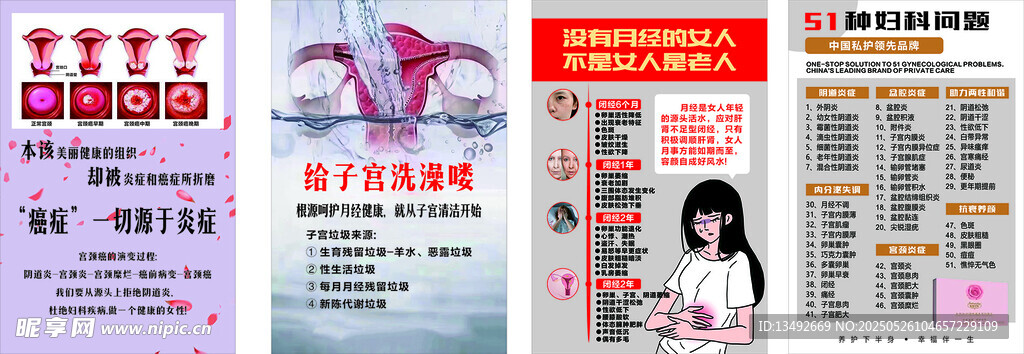 妇科宣传海报展示