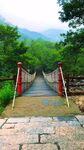 山间吊桥 自然美景