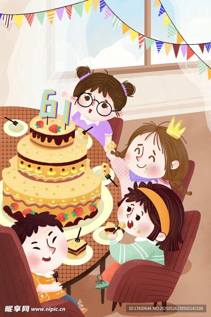 欢乐家庭聚会庆祝生日