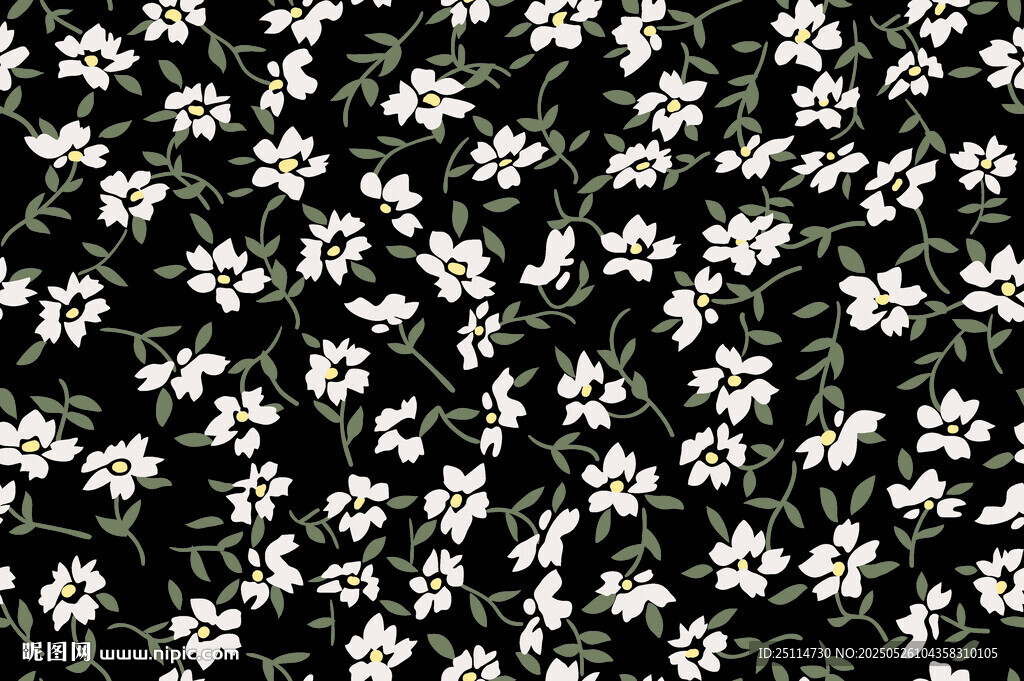 小碎花数码印花