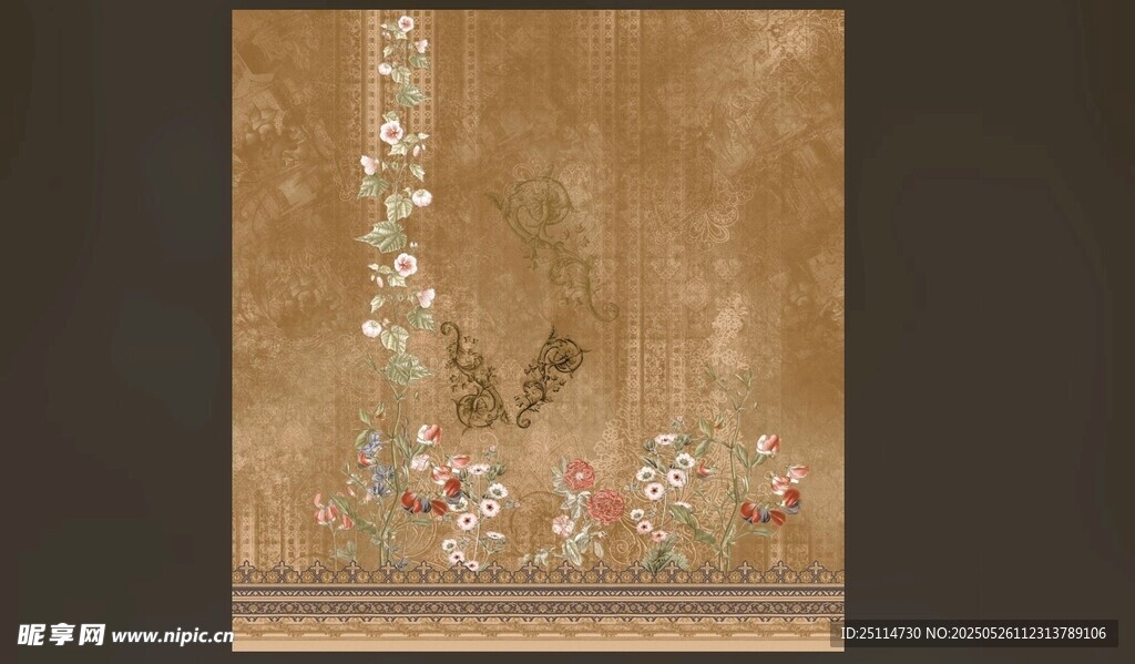 花朵 花纹 数码印花