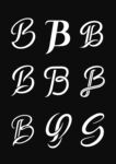 字母B英文字体设计