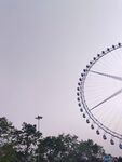 天空下的摩天轮景观