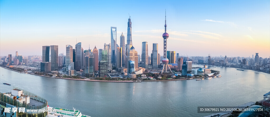 上海外滩城市天际线景观