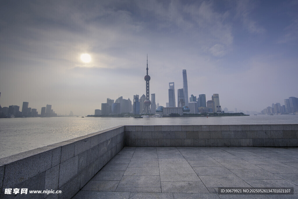 上海外滩城市天际线景观