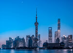 上海外滩璀璨城市天际线