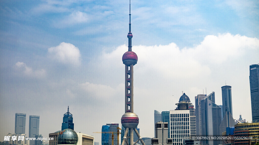 上海外滩东方明珠城市景观