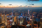上海璀璨夜景俯瞰图