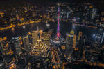 上海璀璨夜景俯瞰图