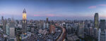 城市天际线黄昏美景