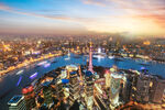 城市璀璨夜景俯瞰图