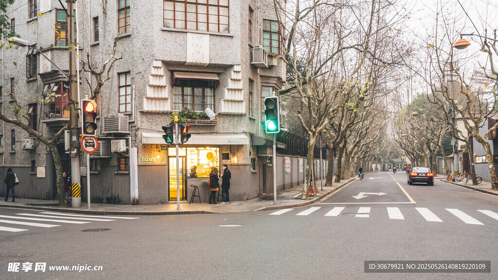 城市街角街景
