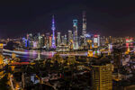 上海璀璨夜景俯瞰图