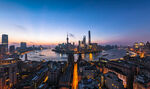 城市璀璨夜景与桥梁景观