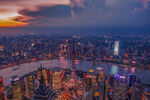 上海城市夜景璀璨风光