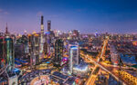 上海璀璨夜景俯瞰图