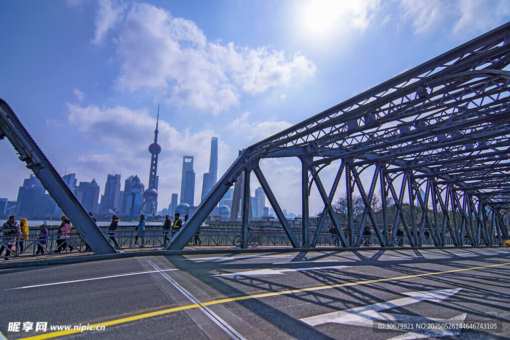 上海桥梁景观与城市天际线