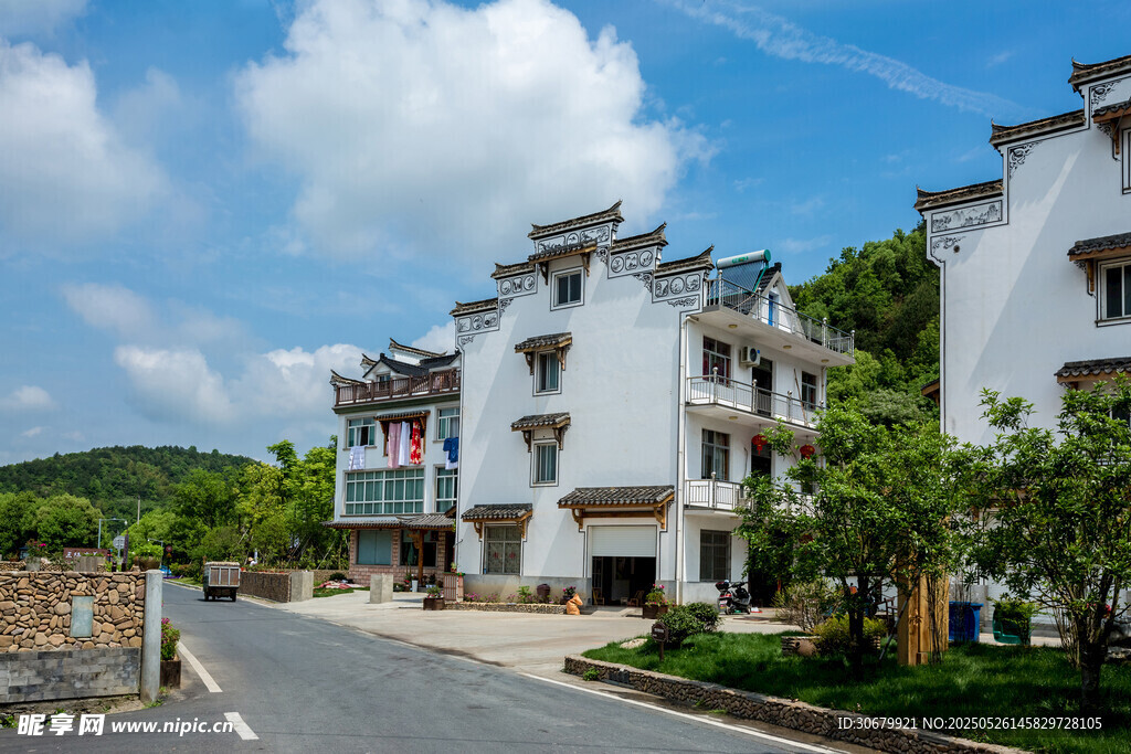 江南风格民居街道景致
