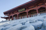 雪中古建尽显典雅韵味