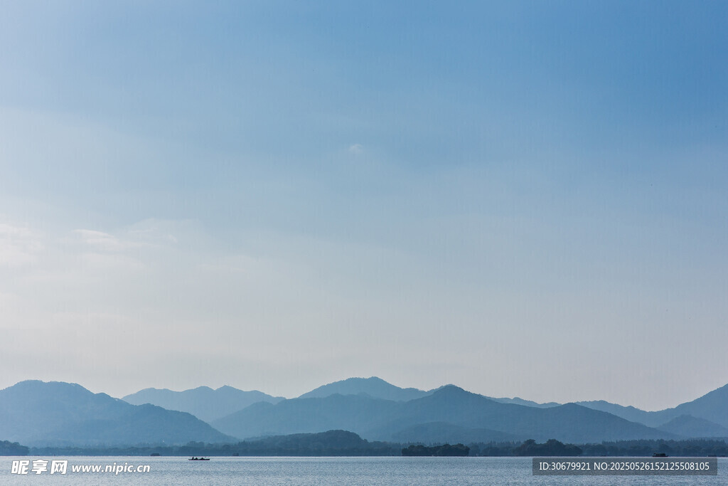 湖光山色远景图