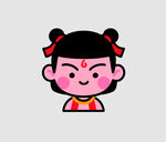 可爱国风哪吒形象