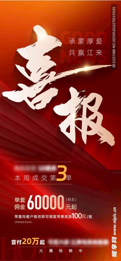 喜报海报