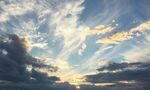 夕阳下的绚丽天空