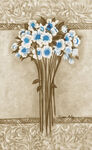 蓝白雏菊装饰花束