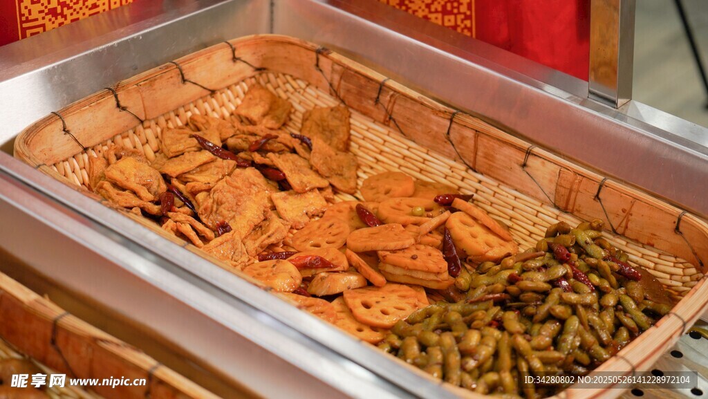 美味油炸食品展示