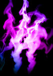 梦幻紫色火焰特效画面