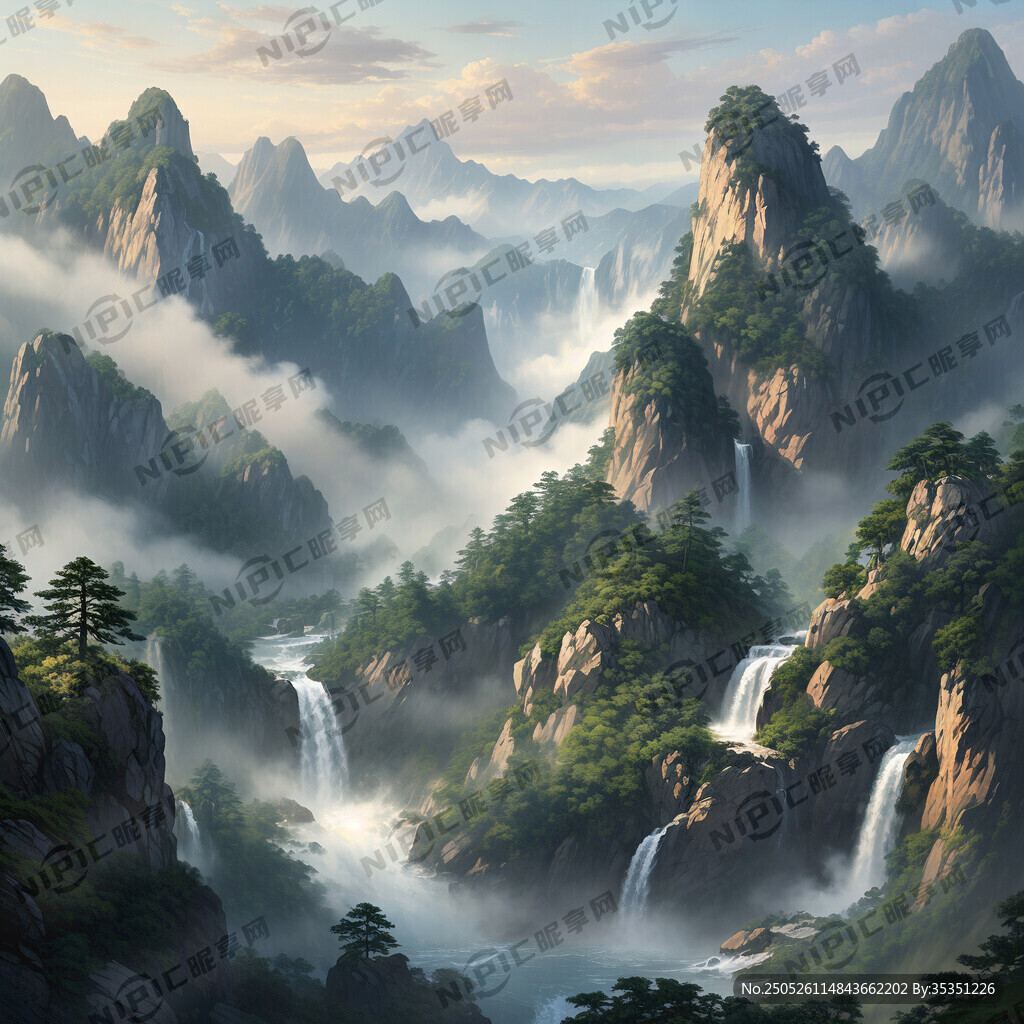 高清靠山图要求色彩明亮