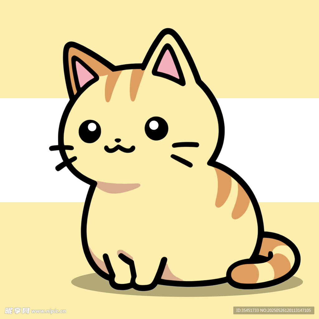 可爱卡通猫咪形象展示