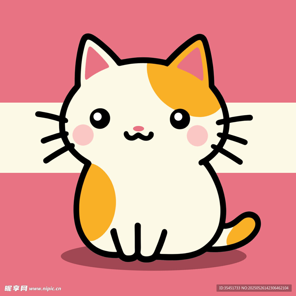 可爱猫咪卡通形象