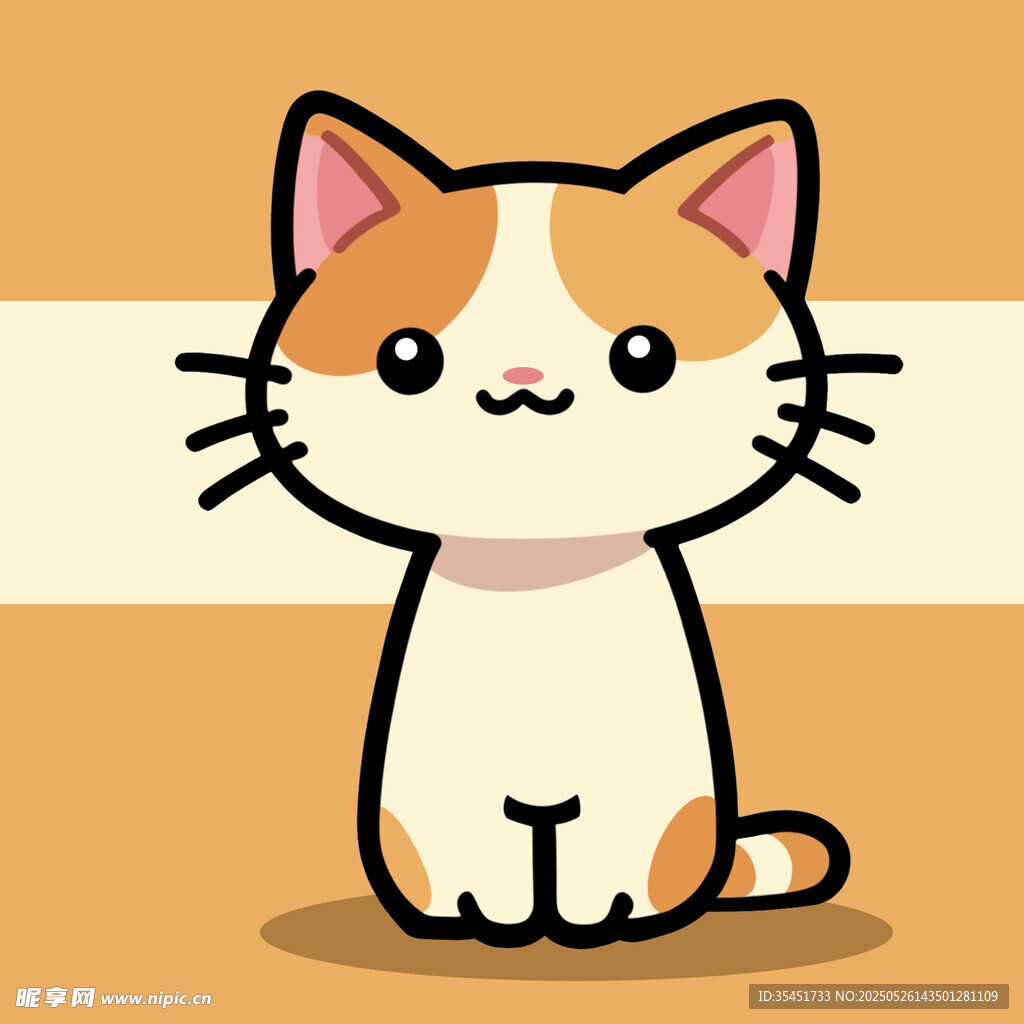 可爱猫咪卡通形象