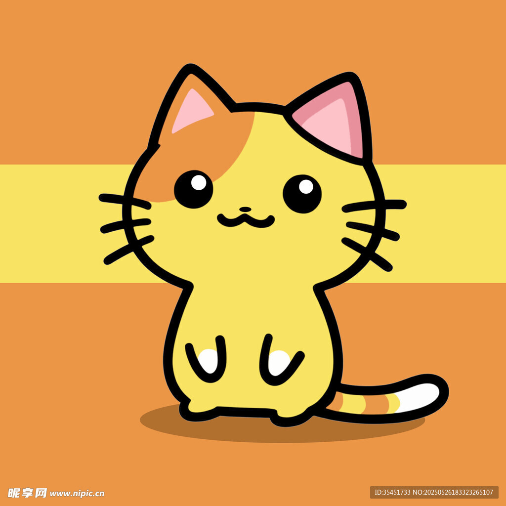 可爱卡通小猫形象