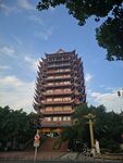 古色古香多层塔楼景观