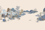 水墨山水风景图